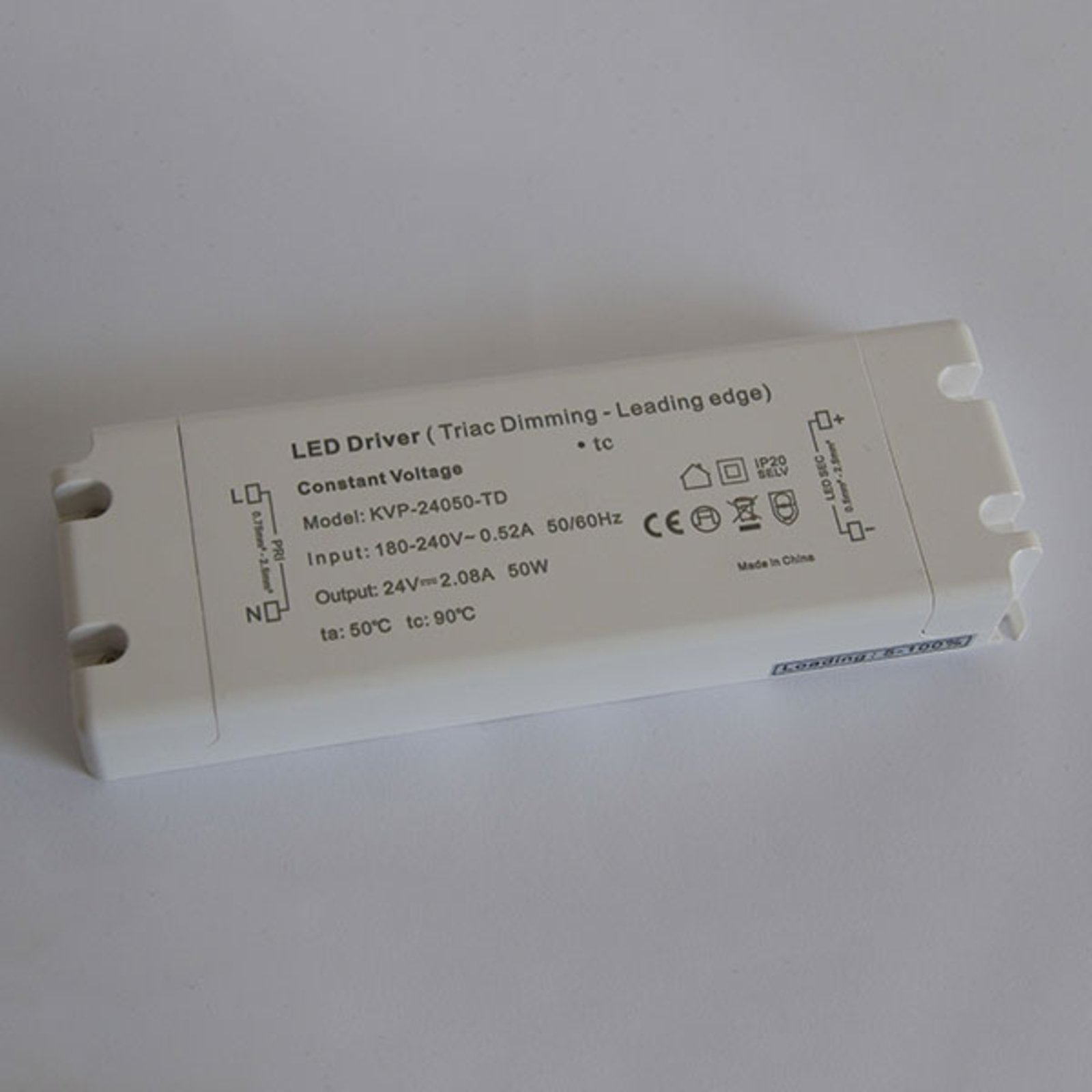 Switch-mode power supply TRIAC dimmable IP20 LED driver