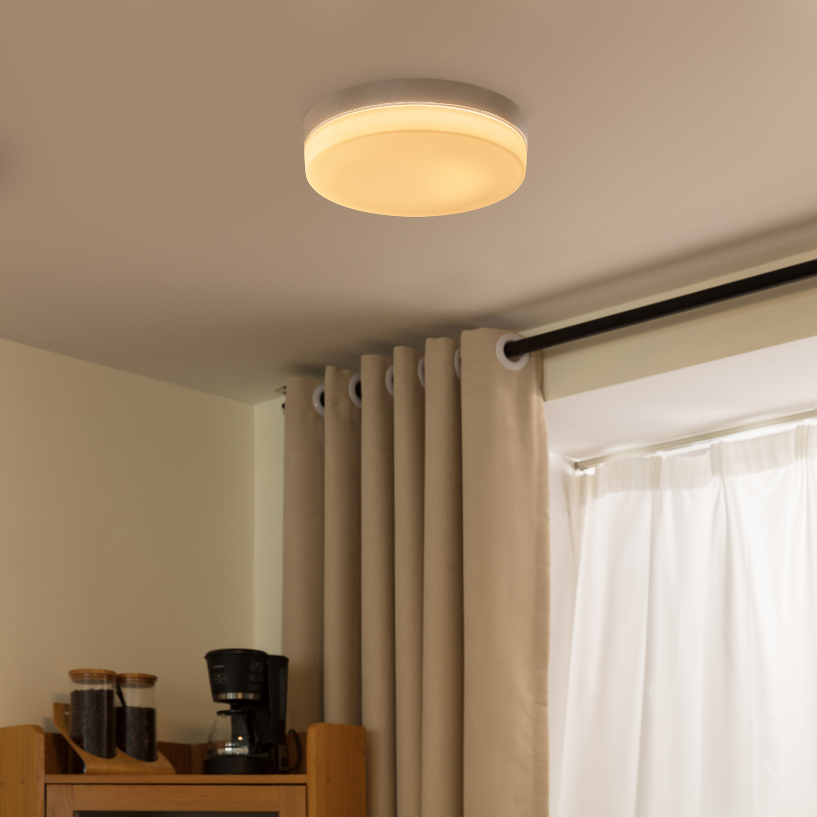 Arcchio Aliras LED koupelnové stropní chrom, 29 cm
