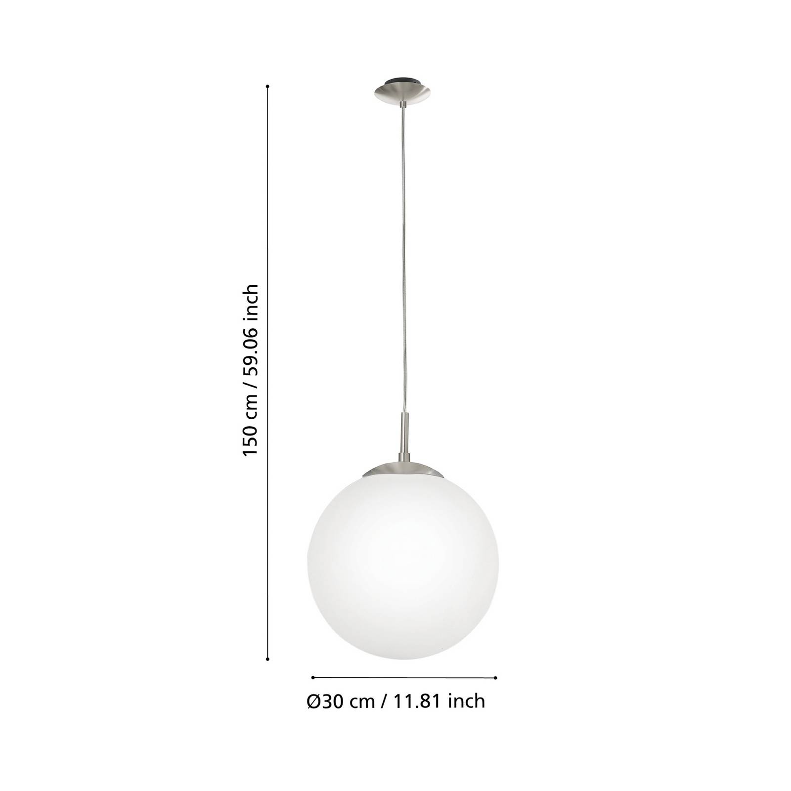  Eglo Elegancka Lampa Wisząca Rondo 30 Cm 