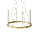 ferm LIVING Candlestick Circle, Ø 38 cm, polert, messing