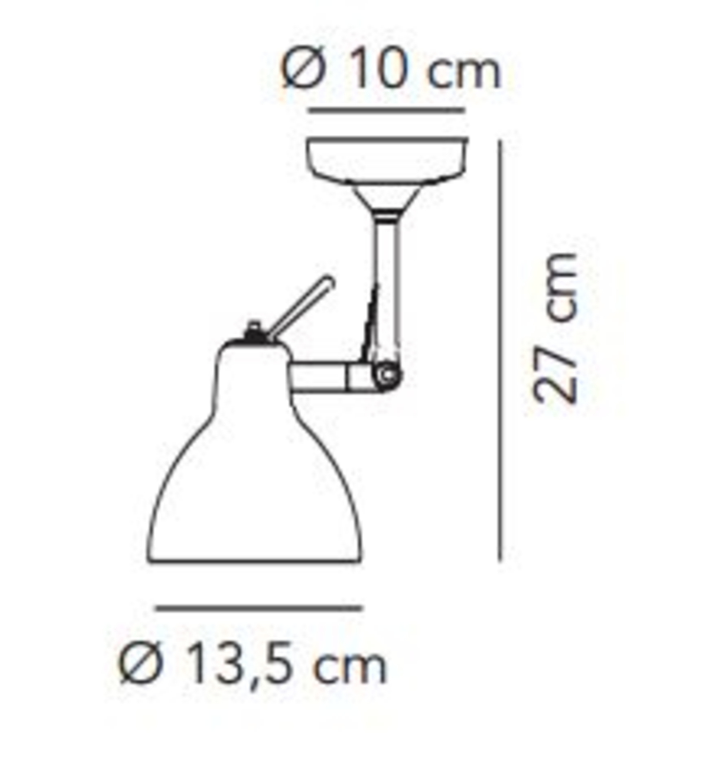 Luxy H0 Aplică de Perete/Plafonieră Aluminium cu Red - Rotaliana