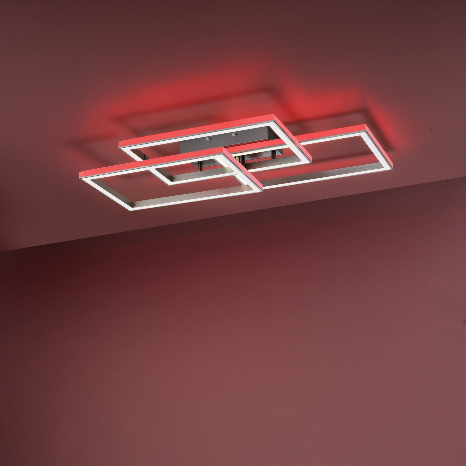 Paul Neuhaus Helix LED plafondlamp 3 frames 82cm