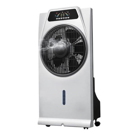 Met luchtbevochtiger - standventilator Cascata