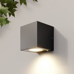 Arcchio udendørs LED-væglampe Tassnim, 12 cm, antracit, IP65