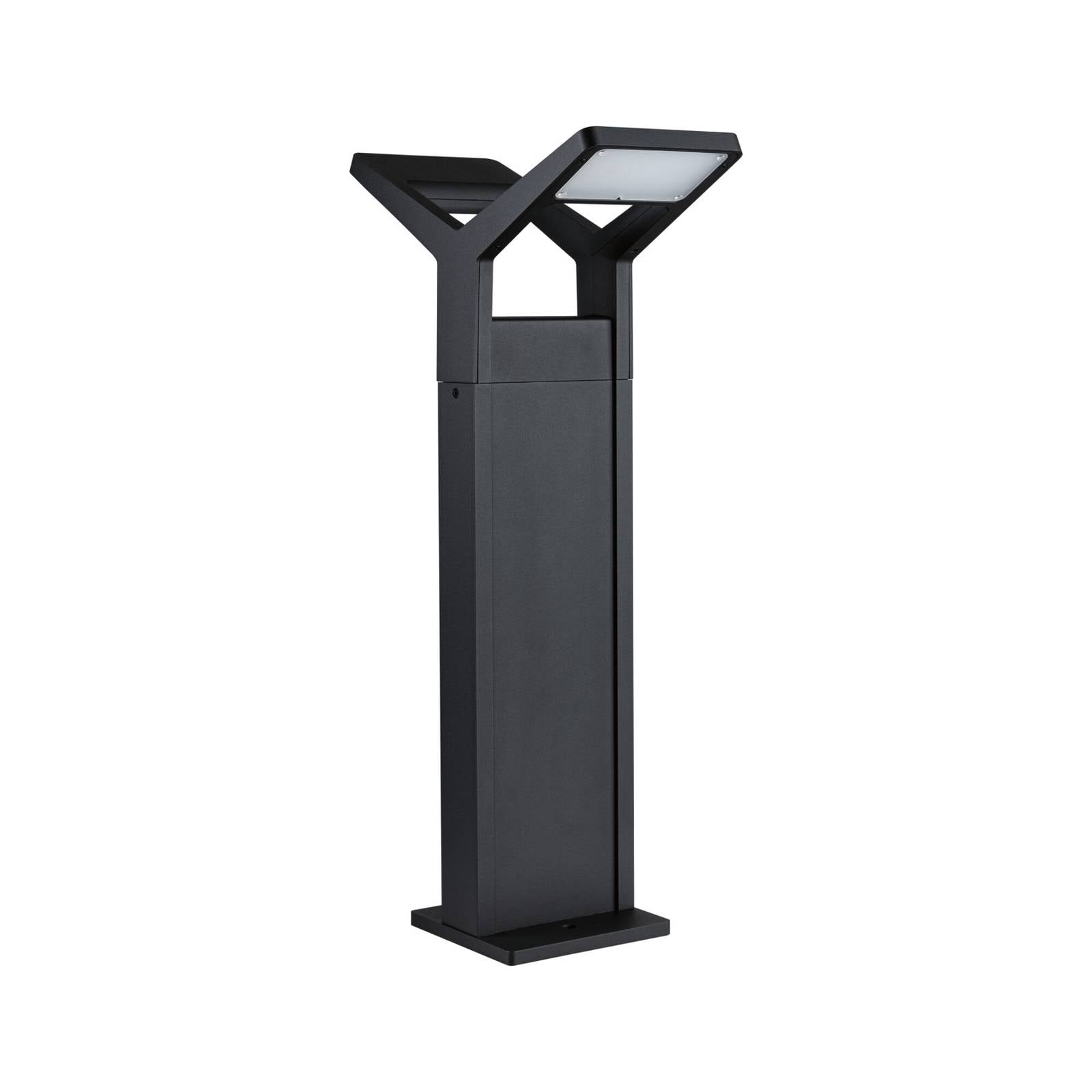 Paulmann LED-Wegeleuchte Juntea, anthrazit, Sensor, 2-fl.