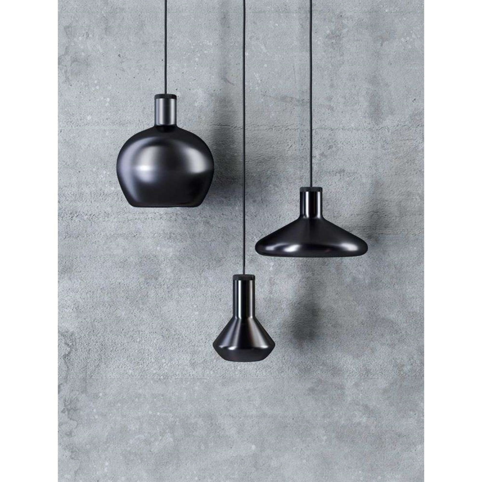 Flask B pendellampe, sort Diesel Living with Lodes - Køkken - Glas