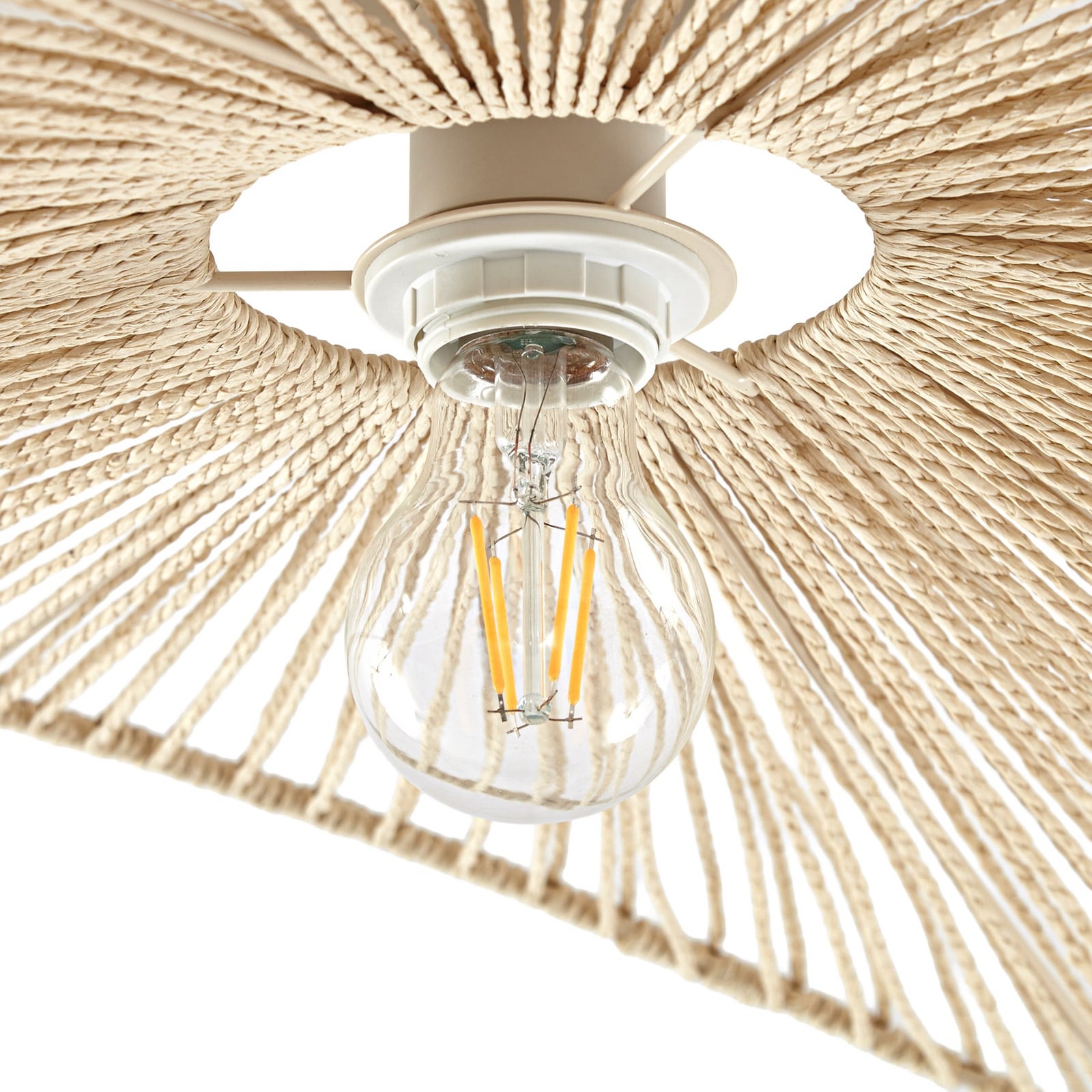 Lindby Valdorin -kattovalaisin, beige, 75 cm x 50 cm, paperi Lindby Valdorin -kattovalaisin, beige, 75 cm x 50 cm, paperi