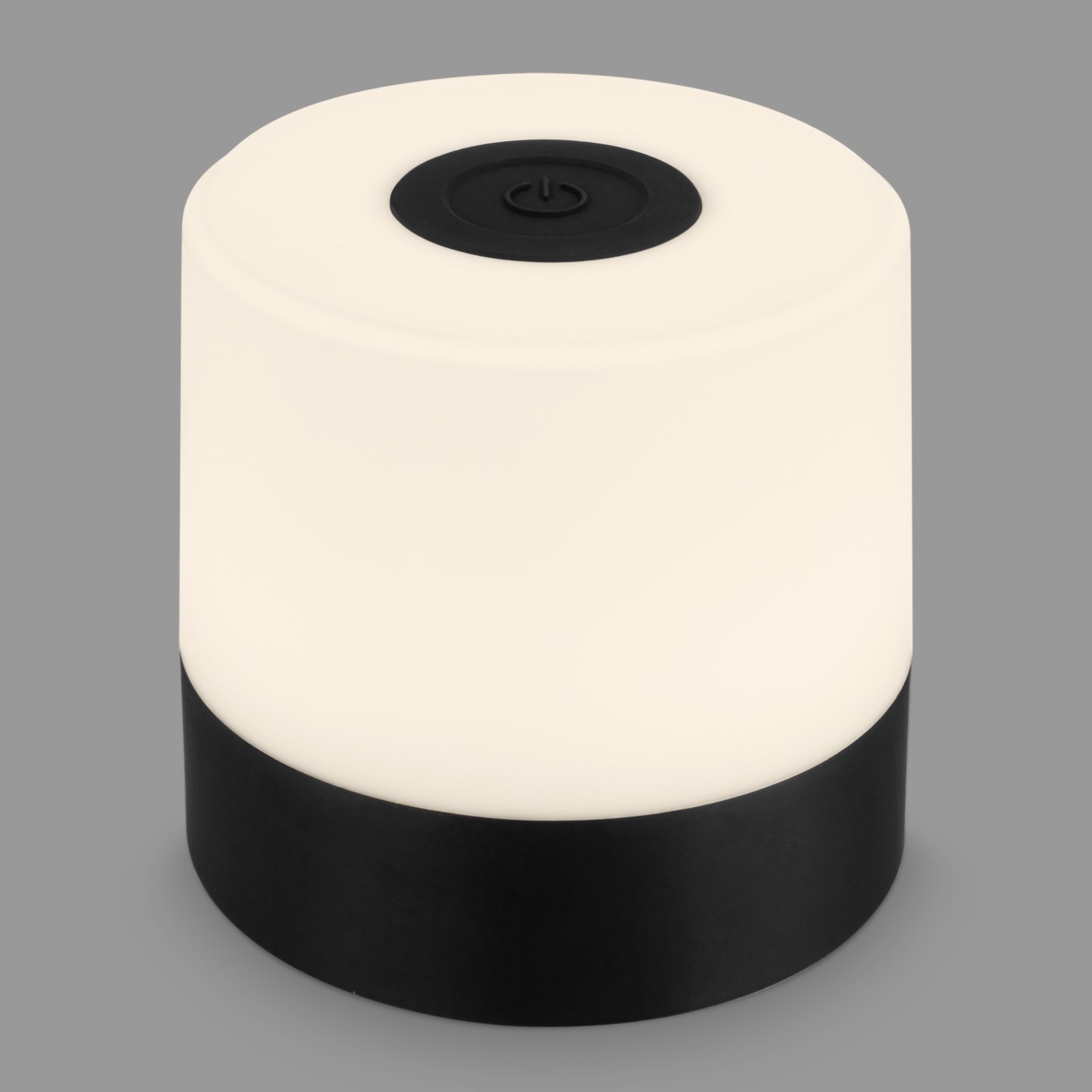 Lámpara de mesa LED Smal, batería recargable, 2.700 K, negro