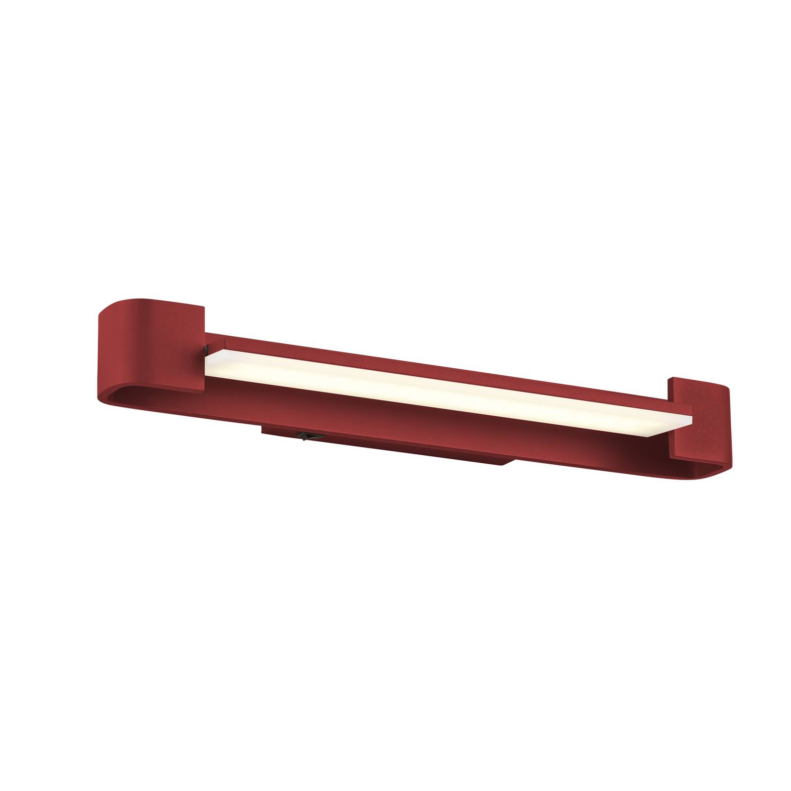 LED-Wandleuchte Box, drehbar, indischrot