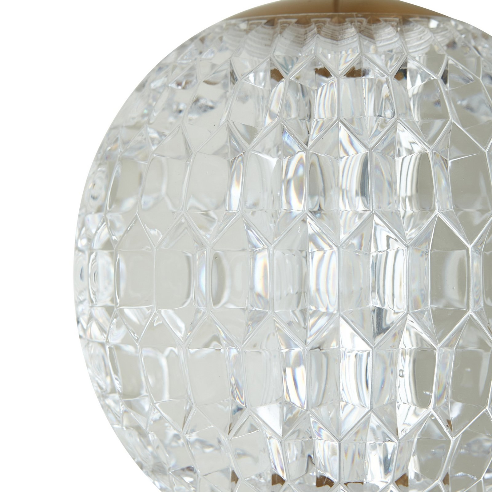 Ismenia LED-Hängeleuchte Ø 11 cm messing einflammig Acryl - Lucande