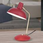 Im Vintage-Look - lampă de masă Fedra roșu