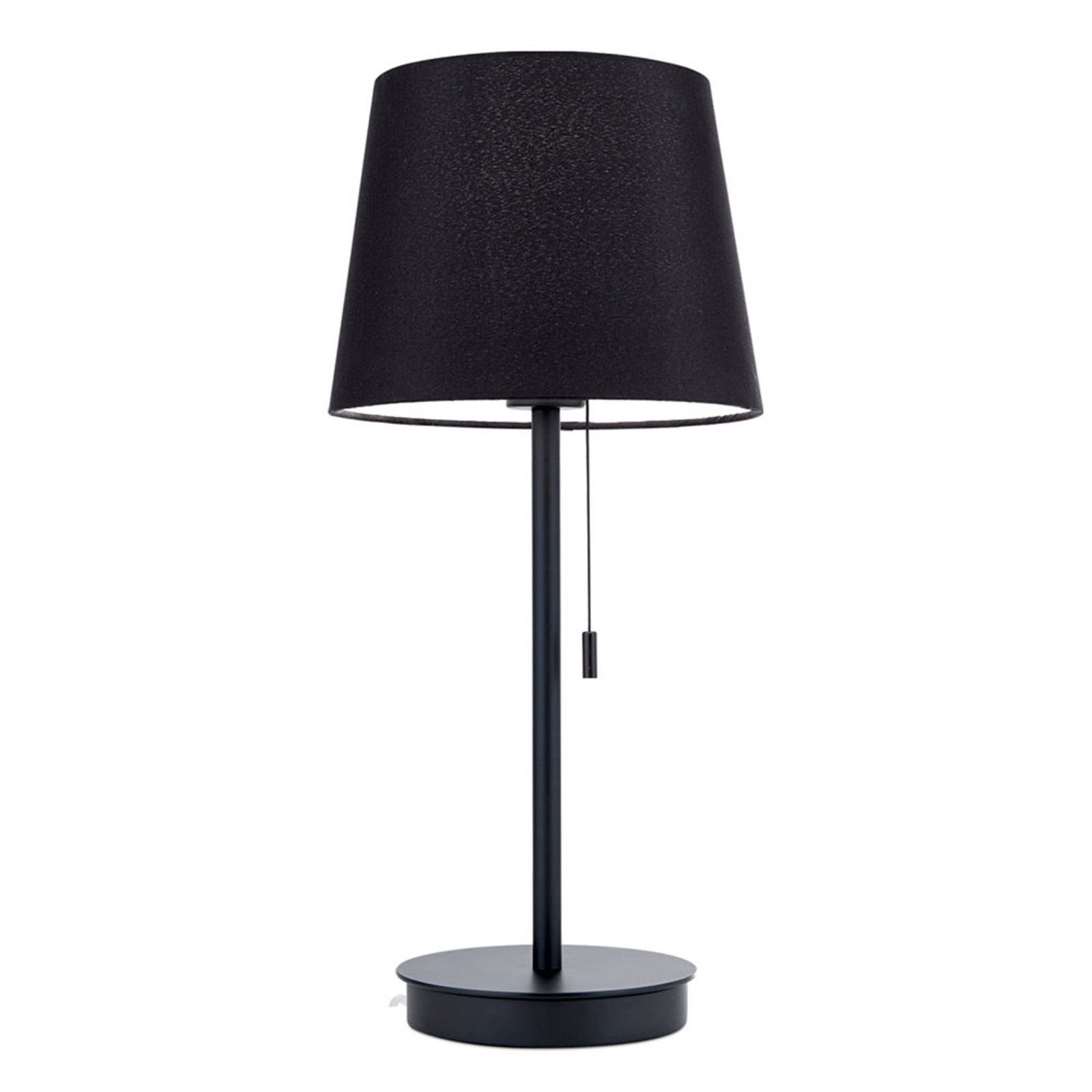 Lampa stołowa Ludwig z portem USB czarna