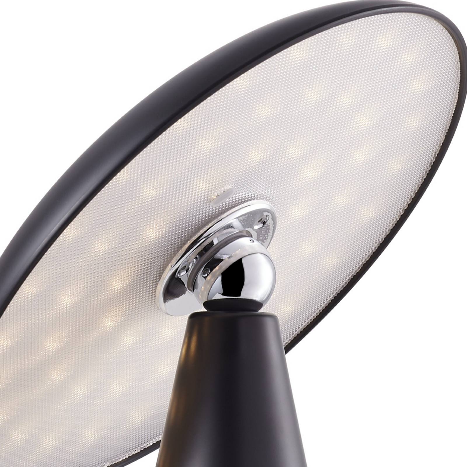 „Beacon“ LED akumuliatorinė stalinė lempa „Kinoko“, juoda, 27 cm, CCT