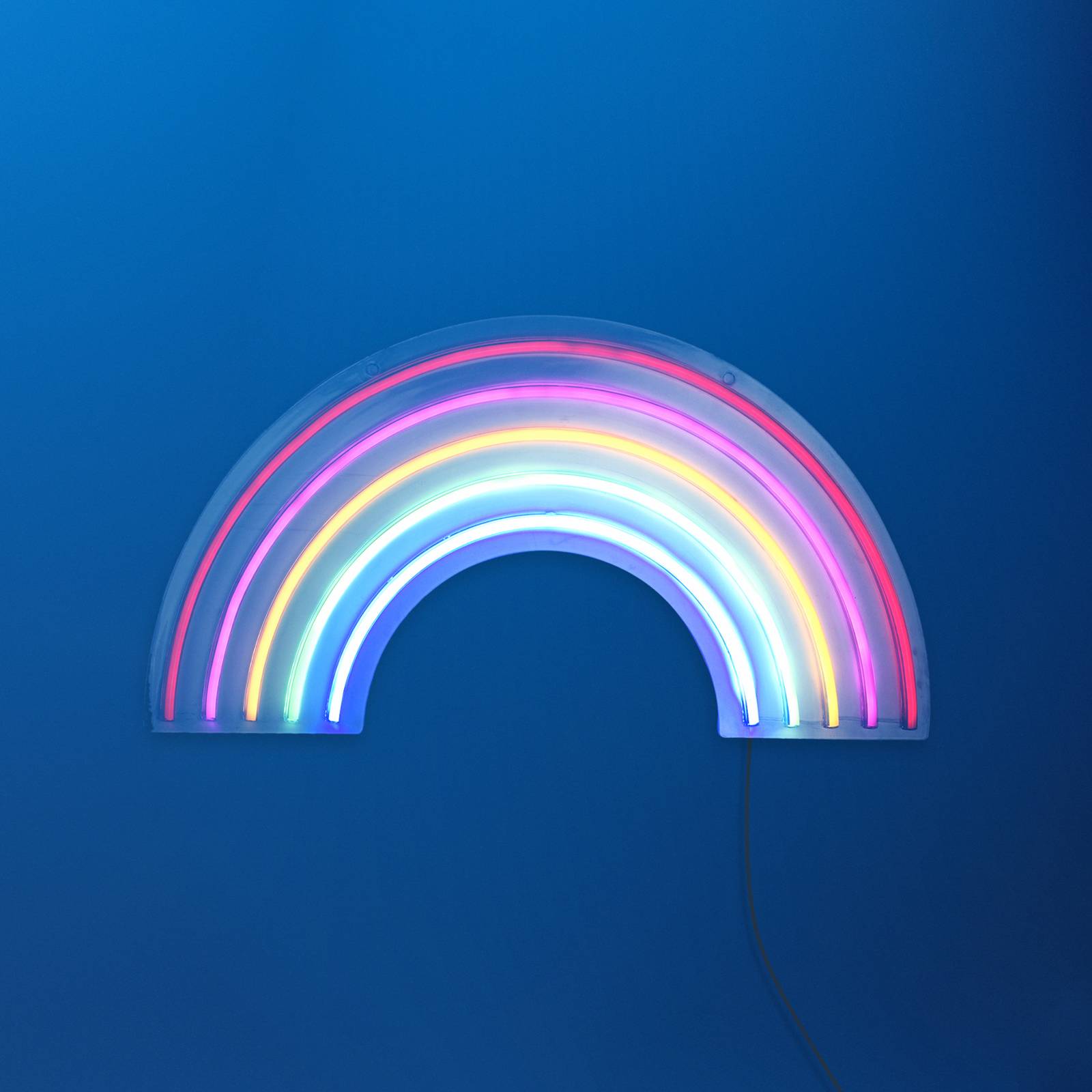 JUST LIGHT. LED-vägglampa Neon Rainbow USB