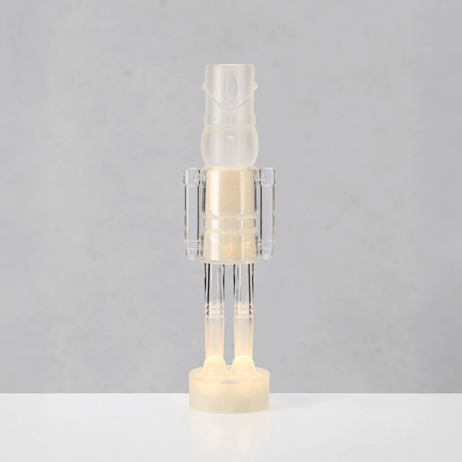 Oświetlenie dekoracyjne LED Douglas, przezroczysta/matowa, wysokość 53 cm
