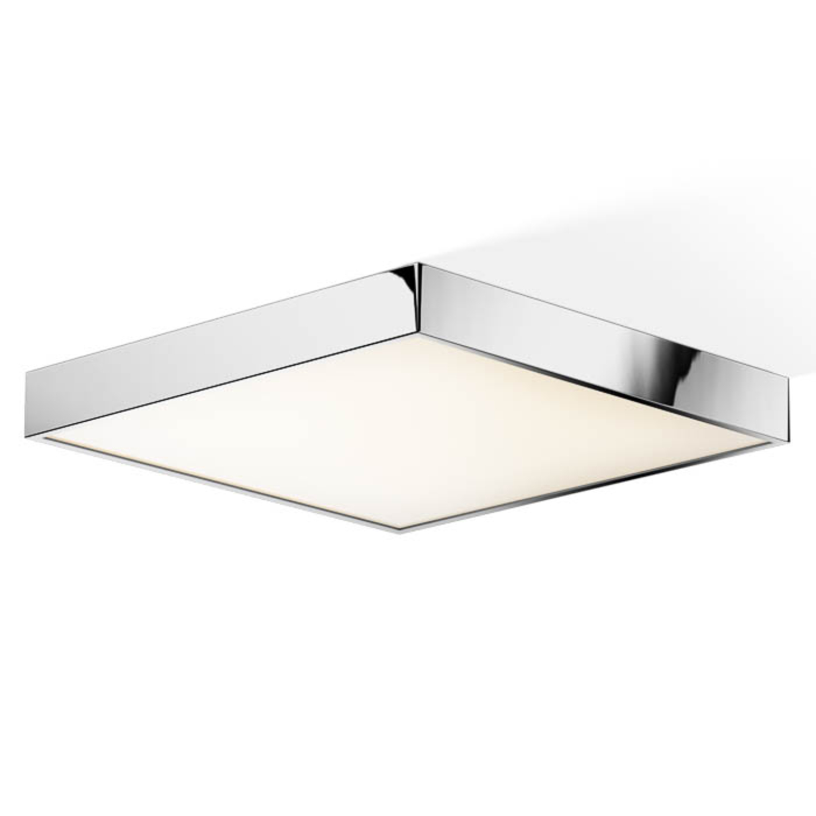 Decor Walther Cut LED ceiling light chrome 40x40cm