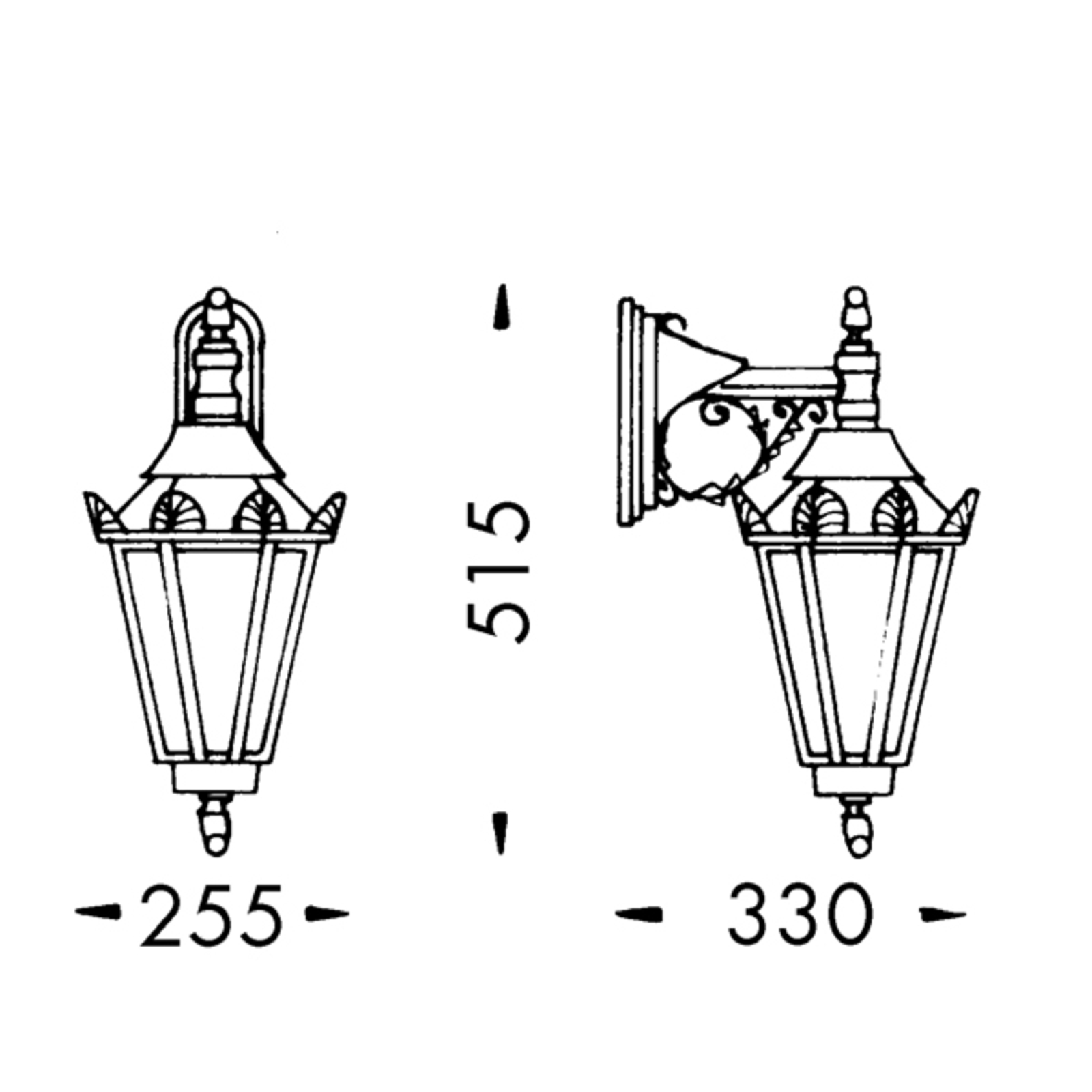 Landhausstil Außenwandleuchte 746 S