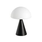 LED table lamp Blip, black/white, glass, CCT, touch dimmer