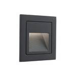 LED recessed wall lamp Loro, anthracite, width 8.5 cm, aluminium