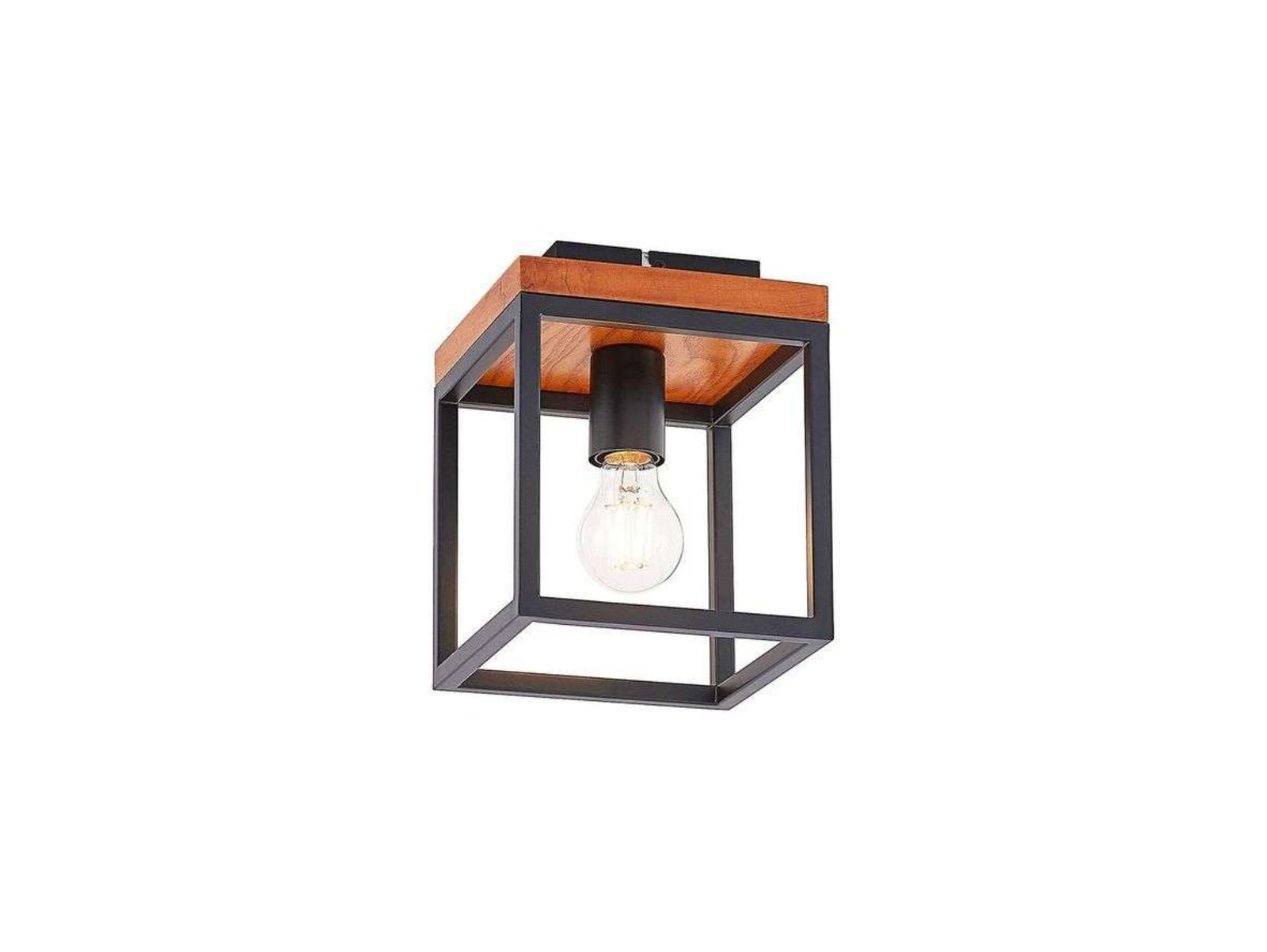 Miravi Stropné Lampa Wood/Black - Lindby