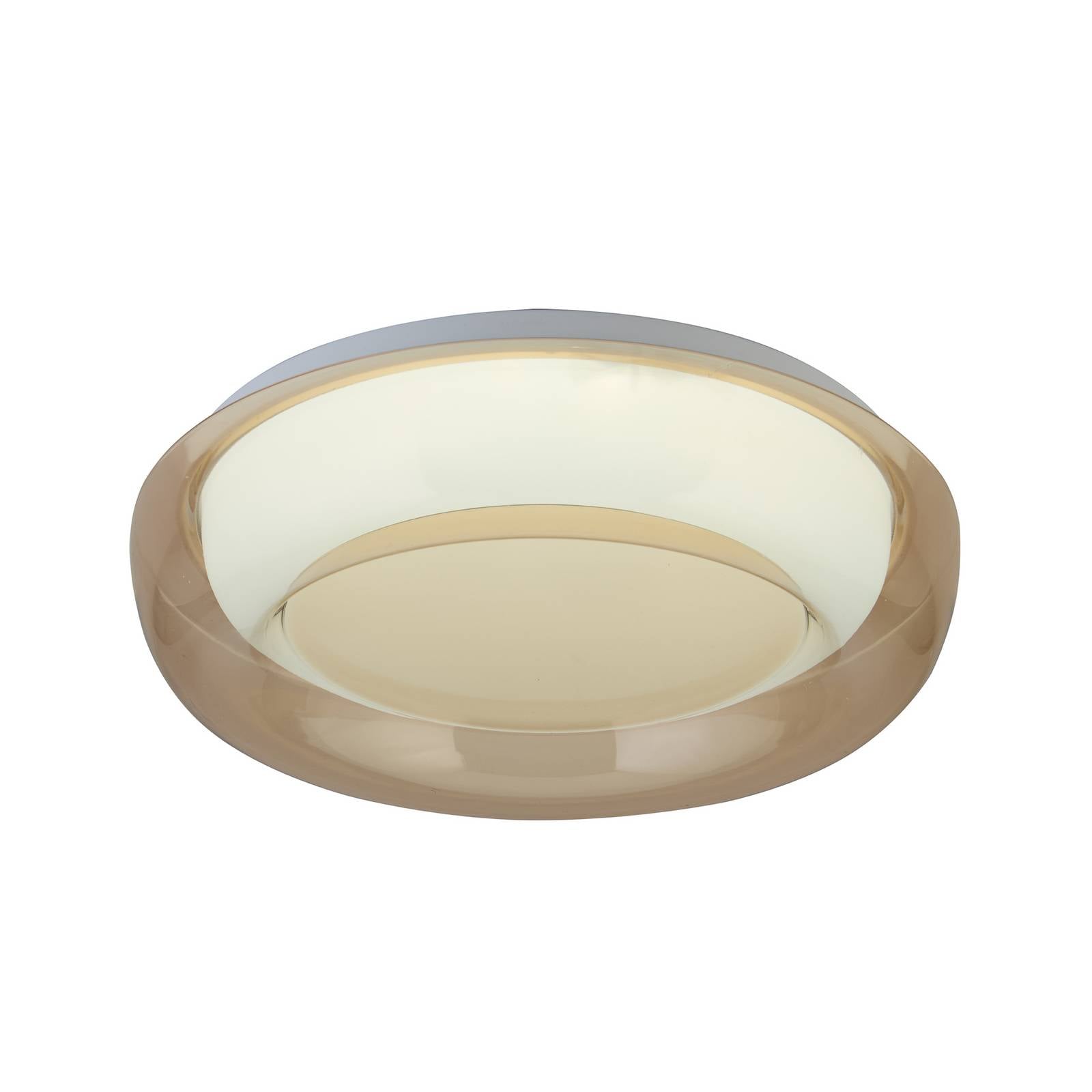 LED-Deckenleuchte Jude Flush, amber, Ø 30 cm, CCT