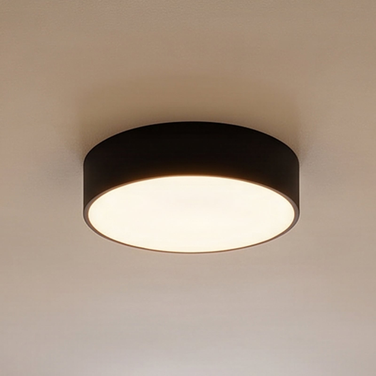 Loftlampe Cleo, Ø 30 cm, IP20, sort, metal, E27 Loftlampe Cleo, Ø 30 cm, IP20, sort, metal, E27