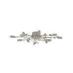 Lindby LED-Deckenleuchte Bolonia, messing/weiß, Ø 80 cm
