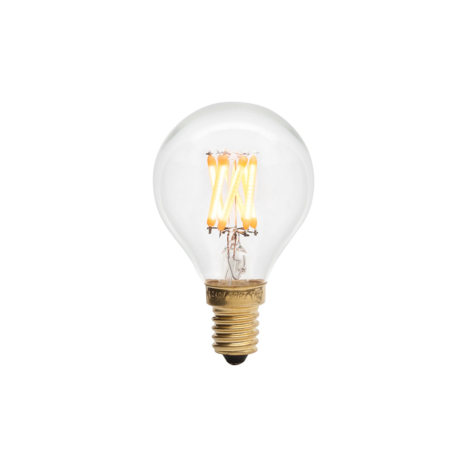 Tala LED teardrop bulb Filament E14 3W clear 2,200K 240lm dimmable
