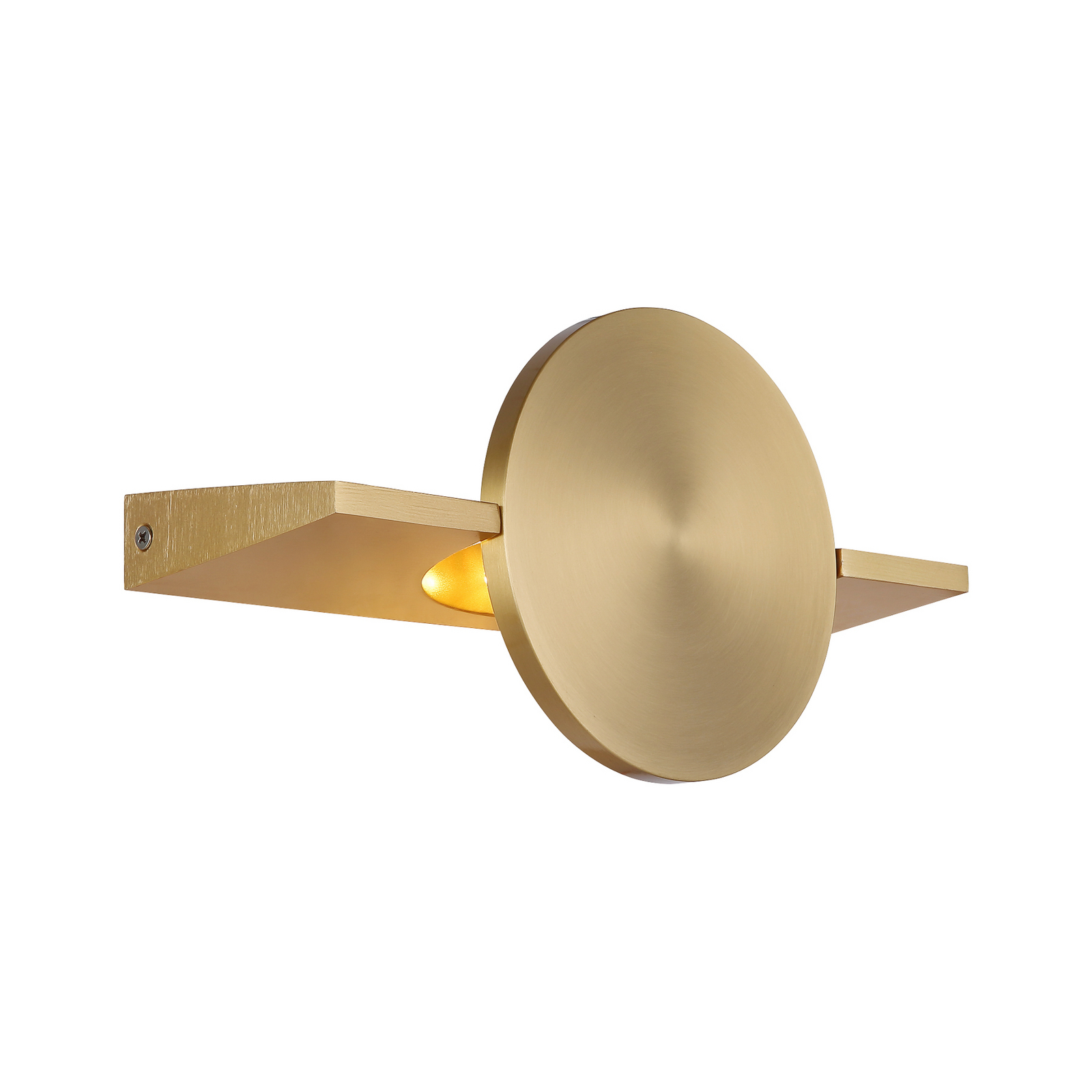 LED wandlamp Jasper, hoogte 28 cm, mat messing, metaal