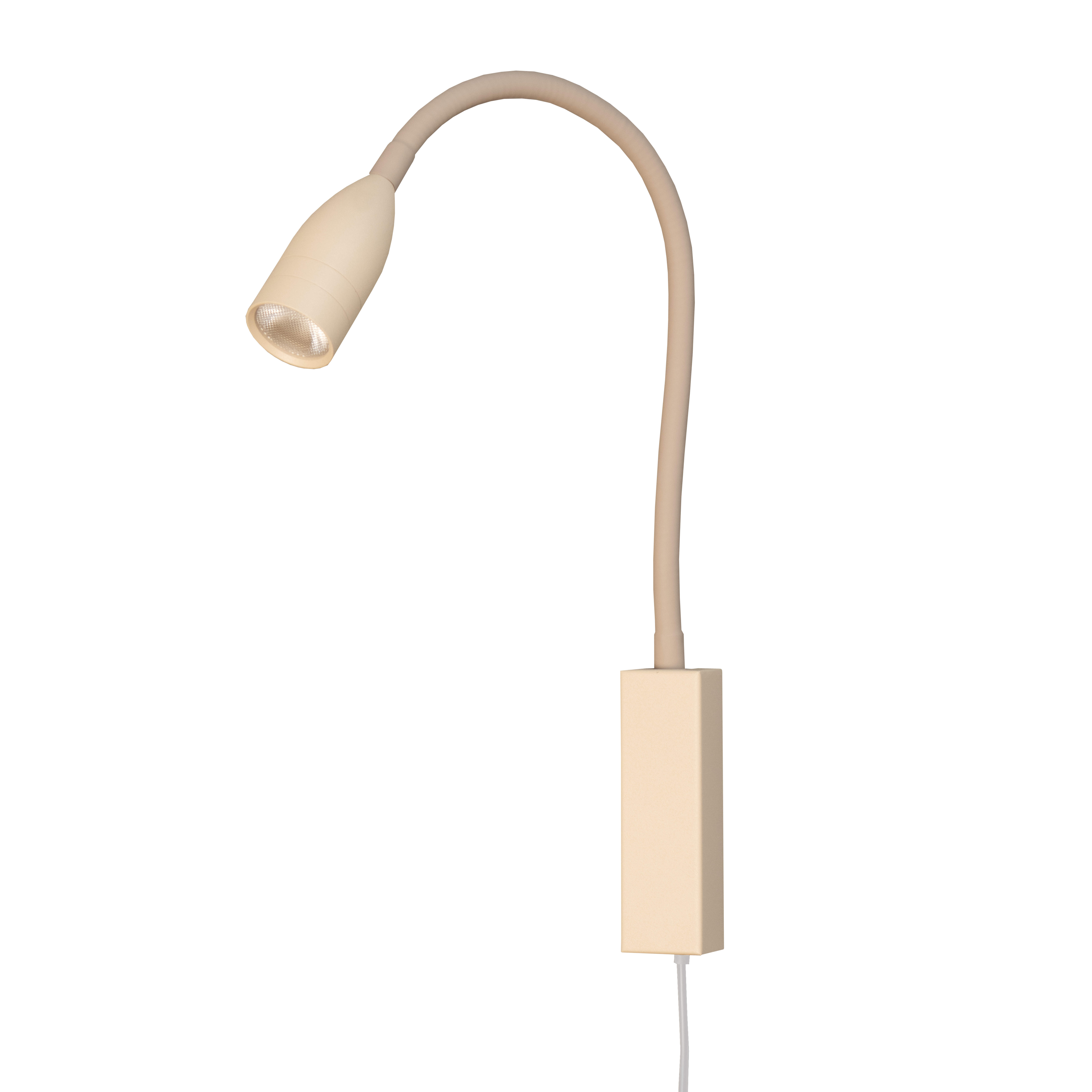 LED-væglampe Sten, sandfarvet, højde 61 cm Gestestyring