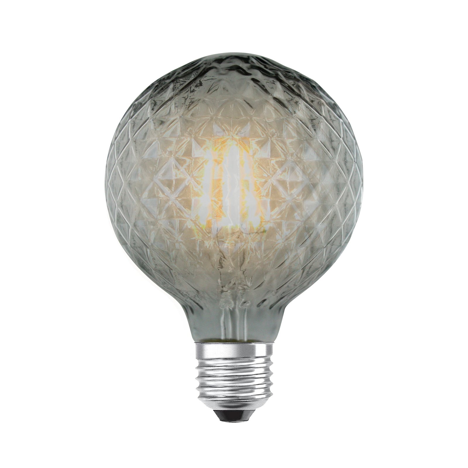Lichtbron LED 4W Smoke Facet G95 Dimbaar E27 - Lucande