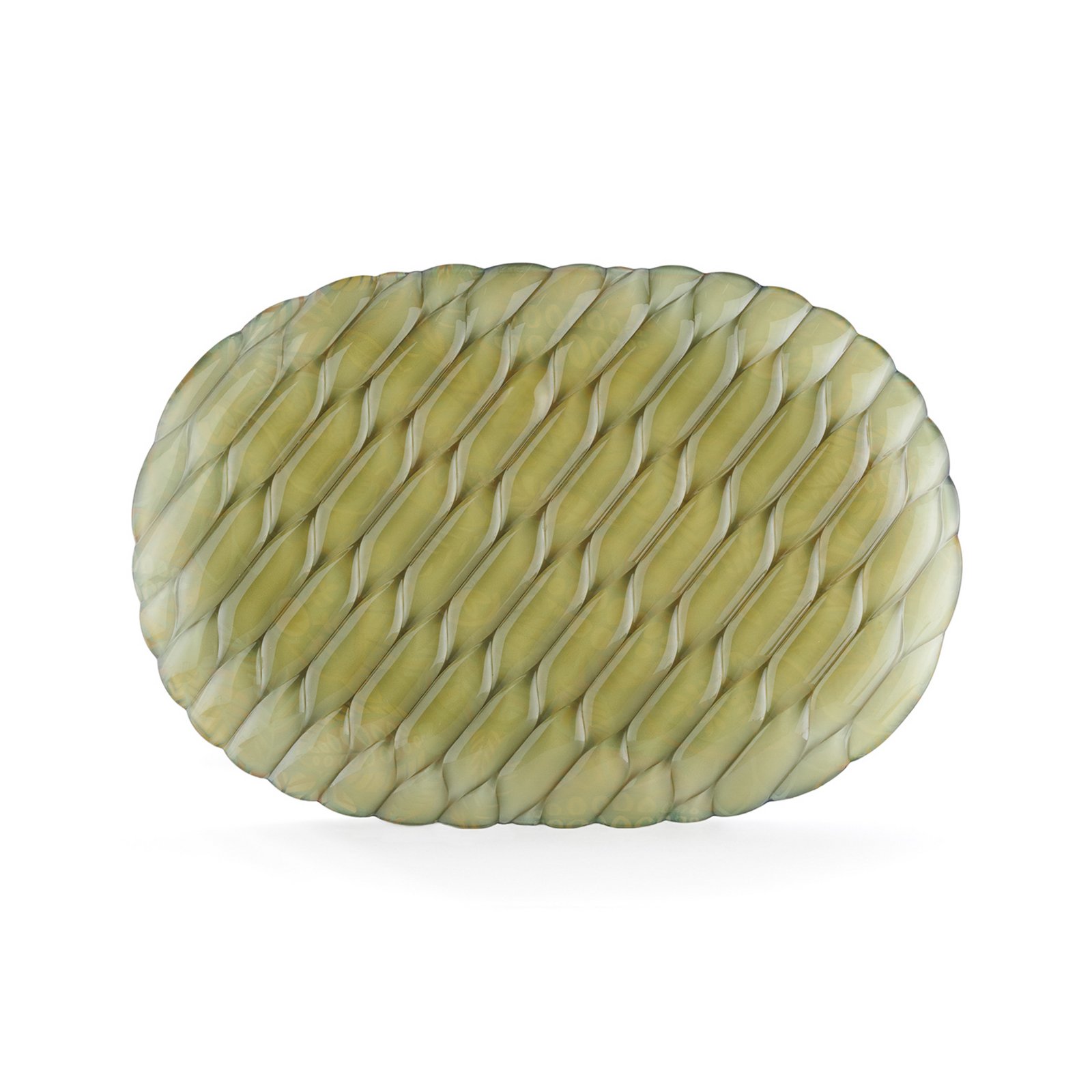 Jellies Family brett, bladmønster/grønt, polymer – Kartell