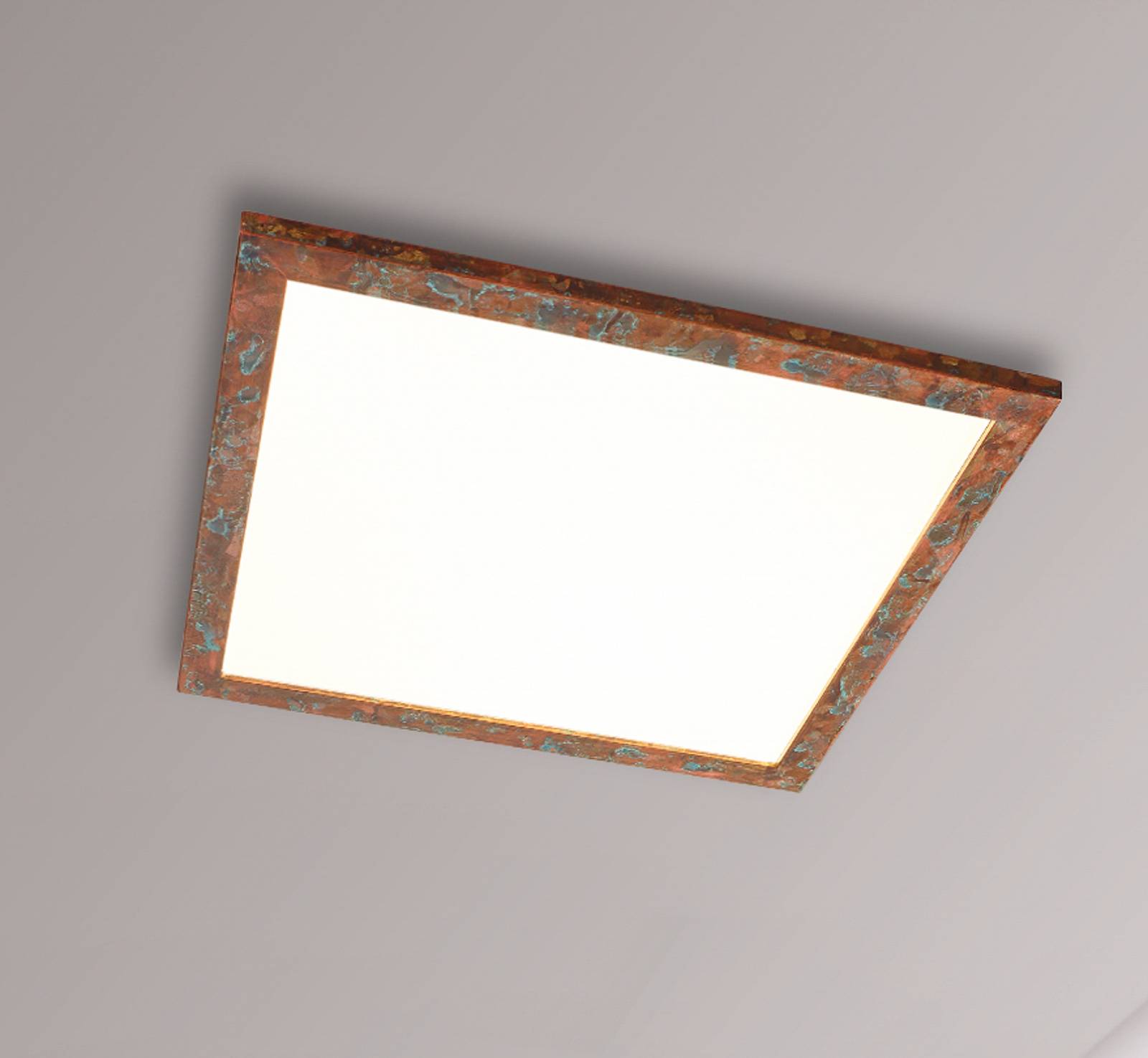 Panel LED Quitani Aurinor, miedź, 68 cm