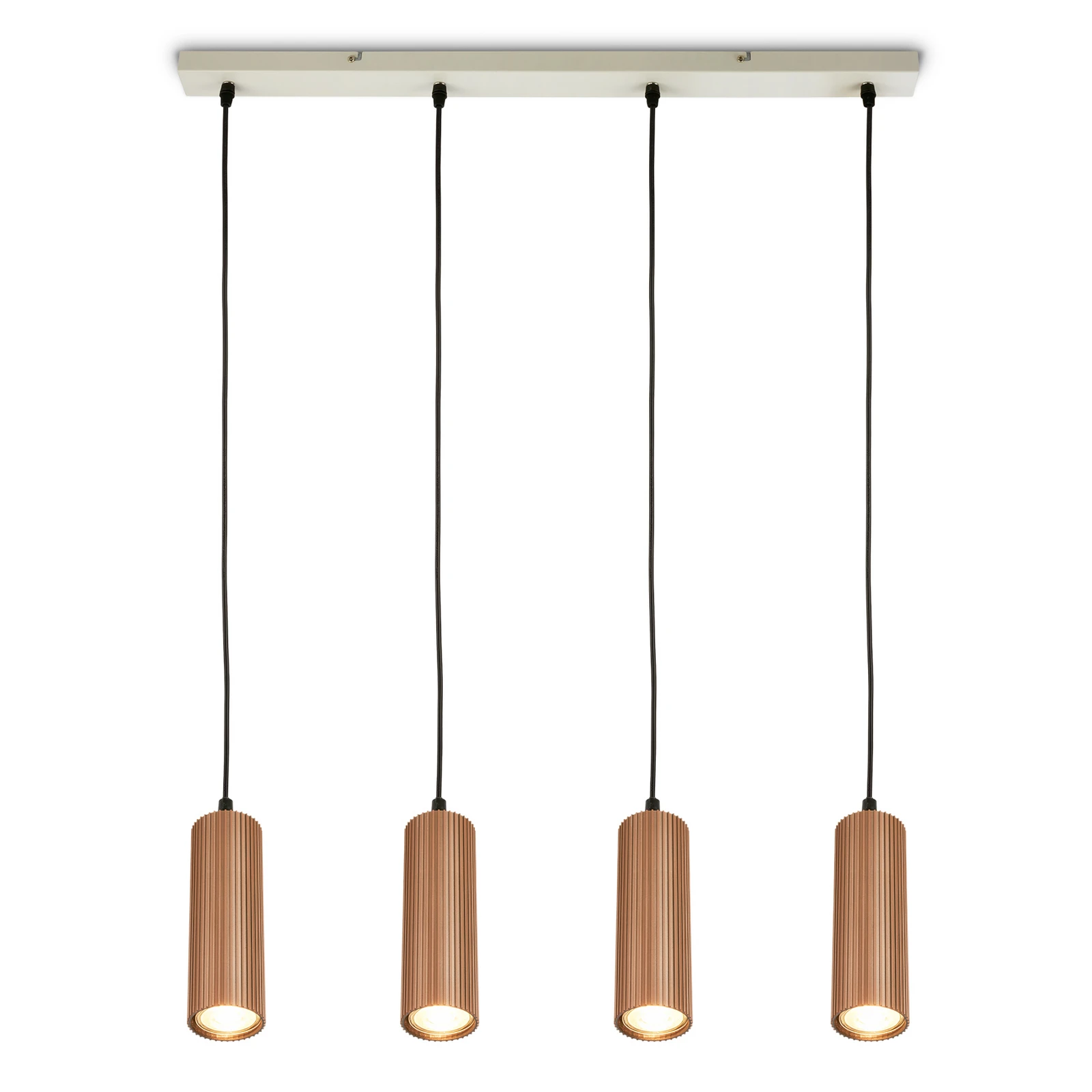 Piekaramā lampa „Ida“, brūna, ar 4 spuldzēm, garums 76 cm, GU10