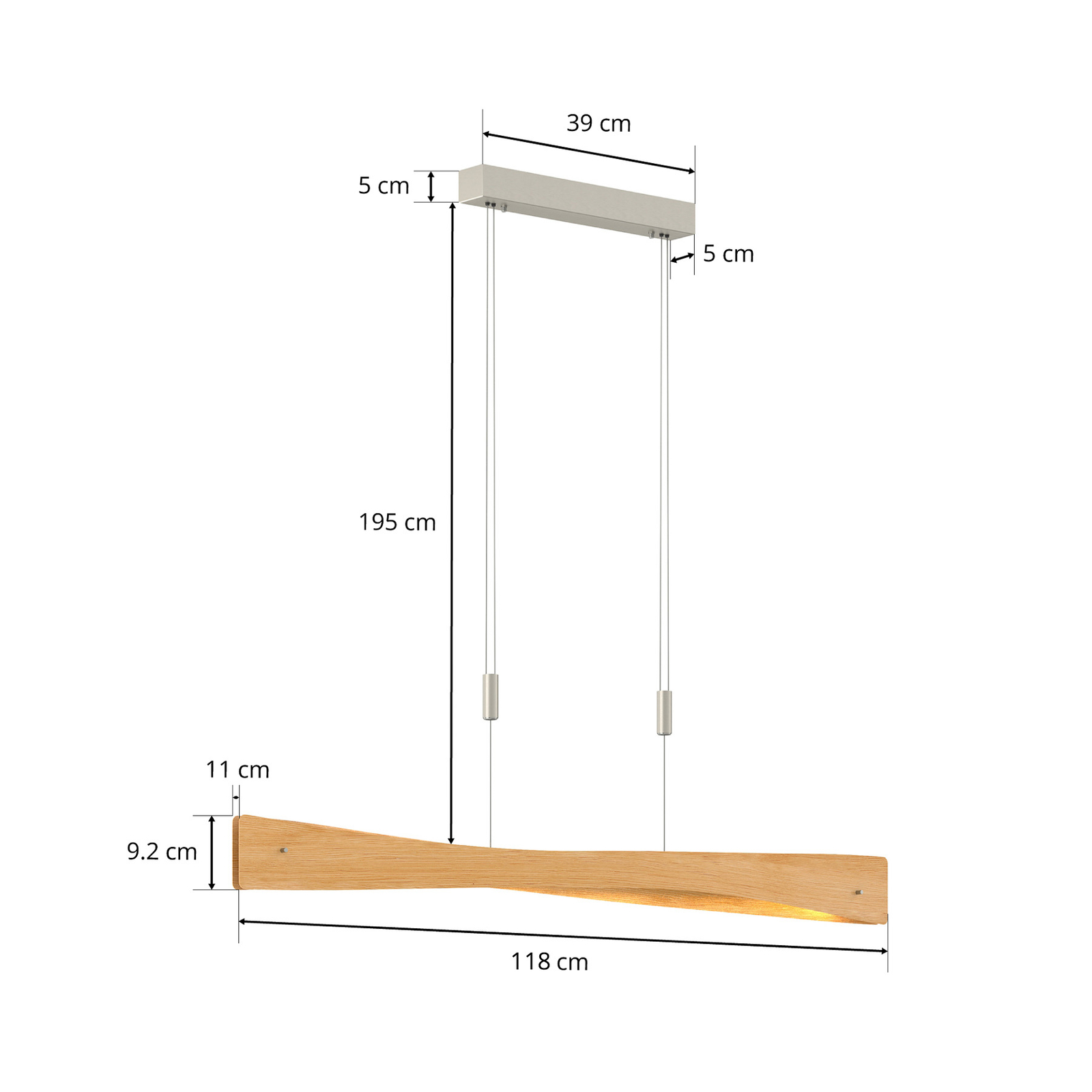 Lian Suspension Oak - Lucande