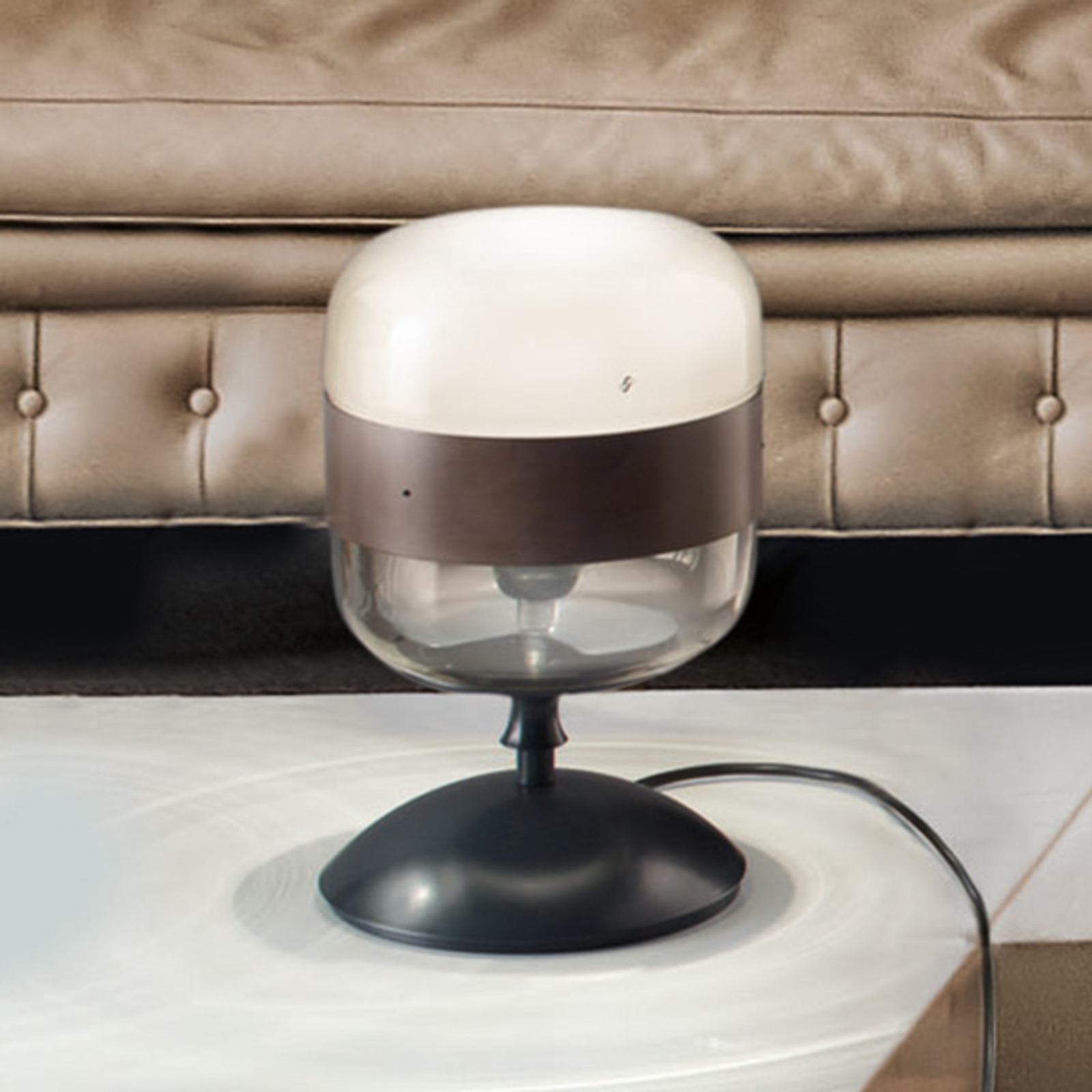 Designer-bordlampe Futura av glass, 29 cm