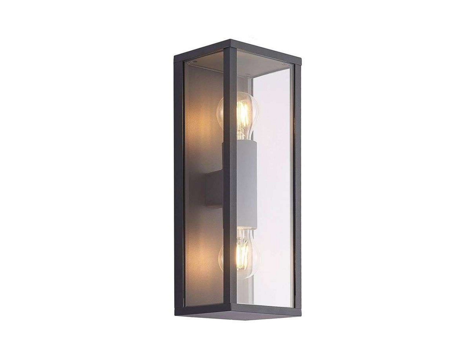 Peldar 2 Utomhus Vägglampa Dark Grey - Lindby