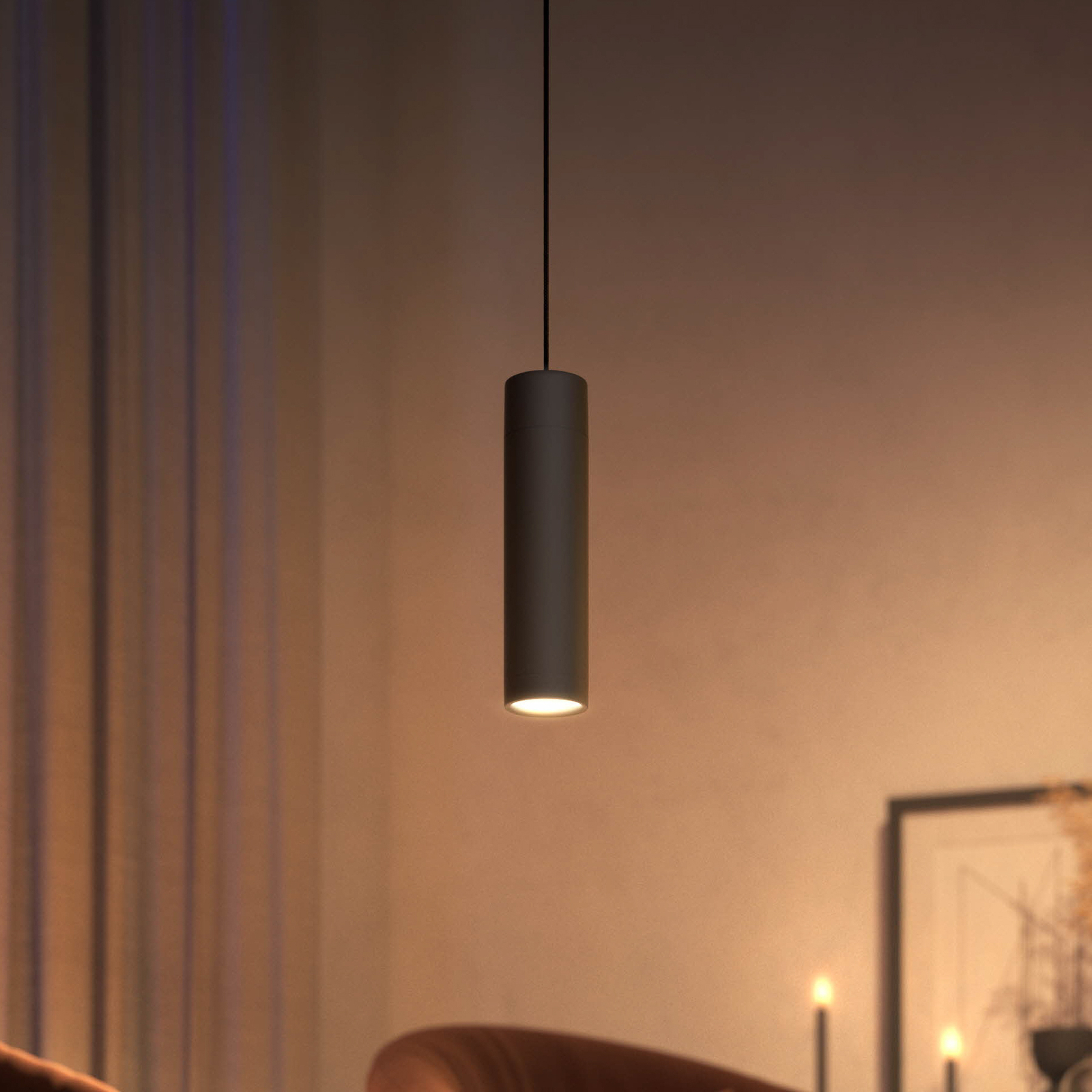 Philips Hue Perifo LED hanglamp uitbreiding, zwart