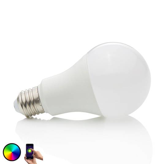 Prios Smart LED-Lampe Wifi E27 10 W, 2.700 K, RGB