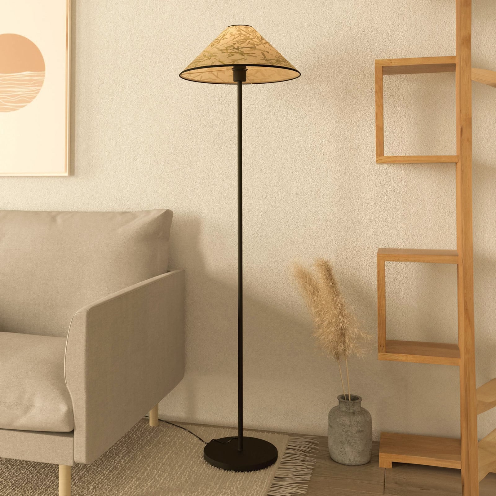 EGLO Oxpark lampă de podea 1465 cm verde/alb/negru - Camera de zi / sufragerie - Modern - verde alb negru - Țesătură / Textil
