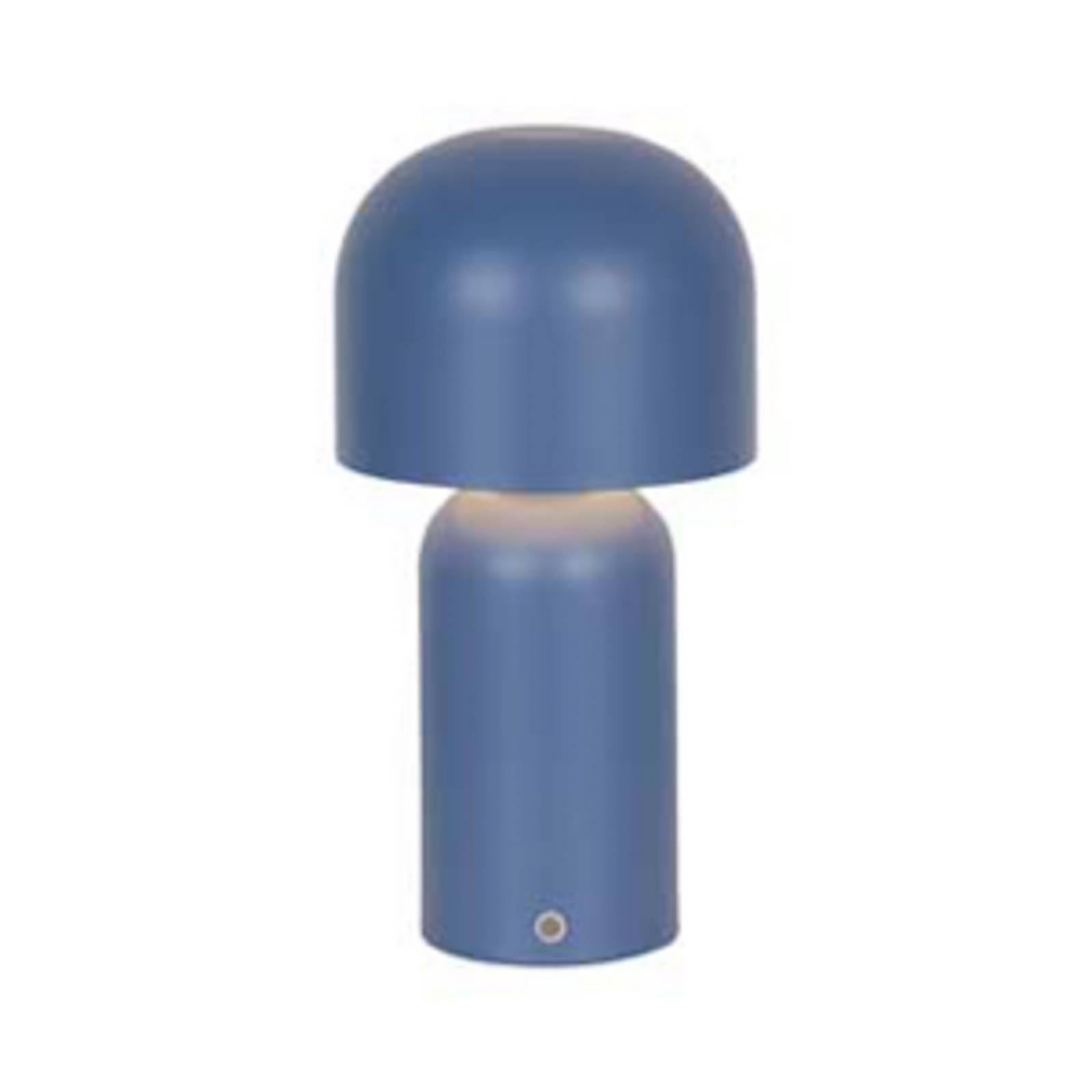 LED-Akku-Tischlampe Niko, blau, Höhe 26 cm, Metall, Dimmer günstig online kaufen