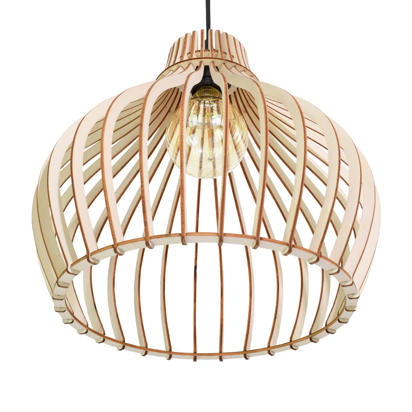 euluna - lampa wisz?ca zw bec 380, 4-punktowa, do salonu / jadalni, stal, sklejka topolowa, e27, 40w, d?. 140 cm, szer. 38 cm