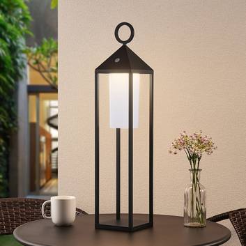 Lucande Miluma lanterne LED, 64 cm, noire