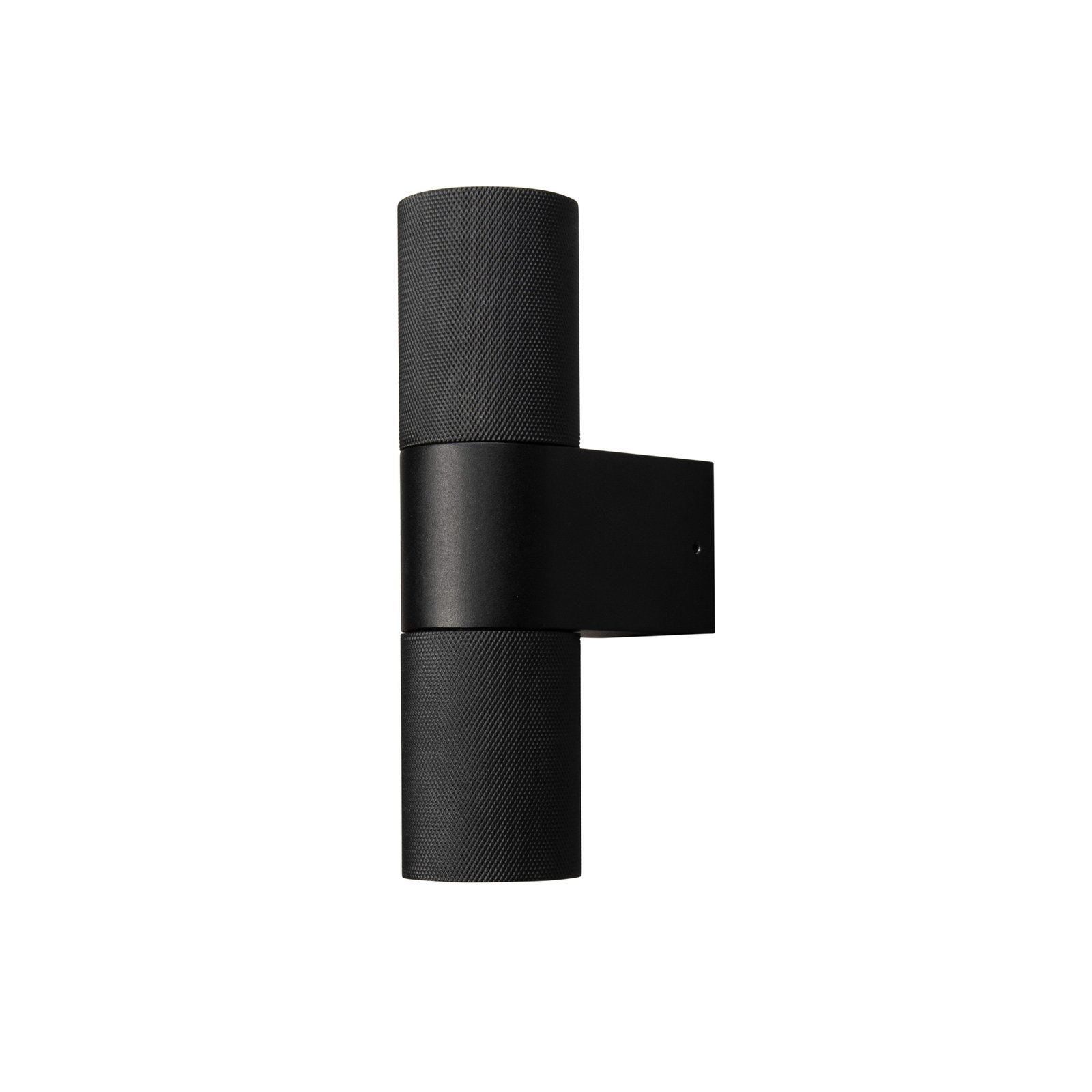 Temi outdoor wall lamp, black, width 11 cm, aluminium, up/down