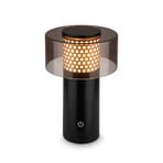 LED-akutoitega laualamp Brilo unplugged Gila, kuldne/must 21 cm