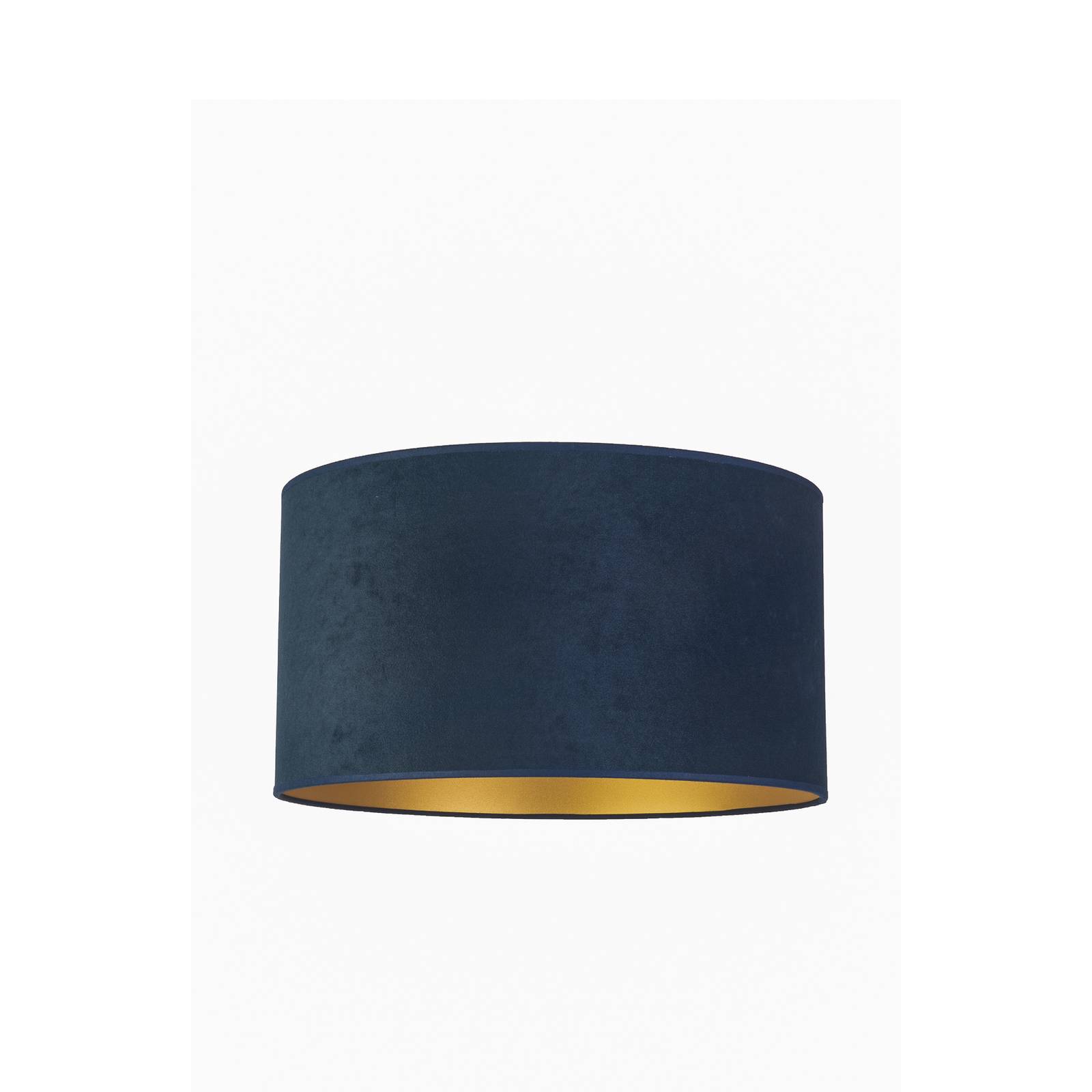 Euluna Golden Roller ceiling lamp Ø 40cm dark blue/gold, for Living / Dining Room, velvet, E27, 40 W, H: 22 cm