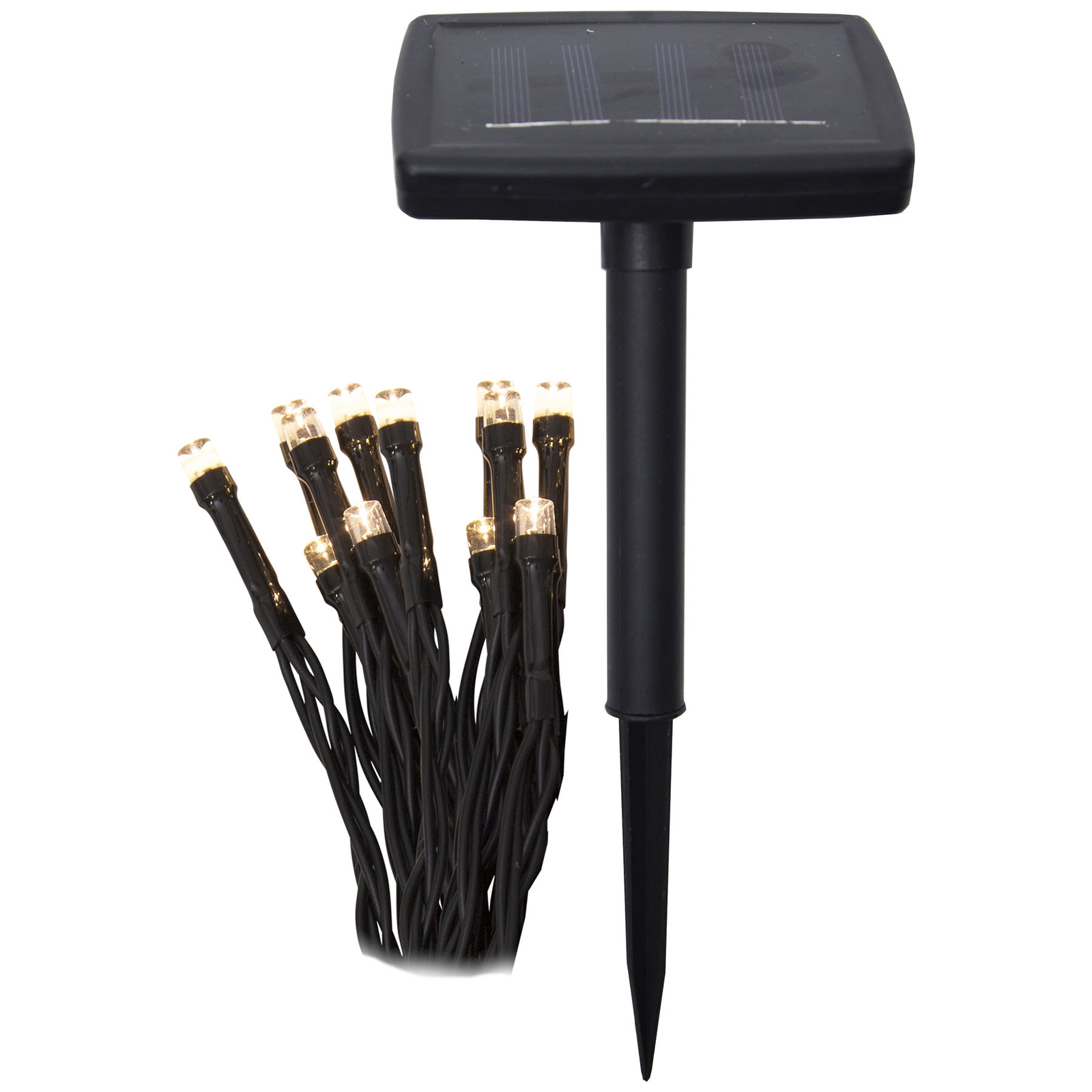 Compra Cadena de luces LED solar base, 10 m de largo | Lampara.es