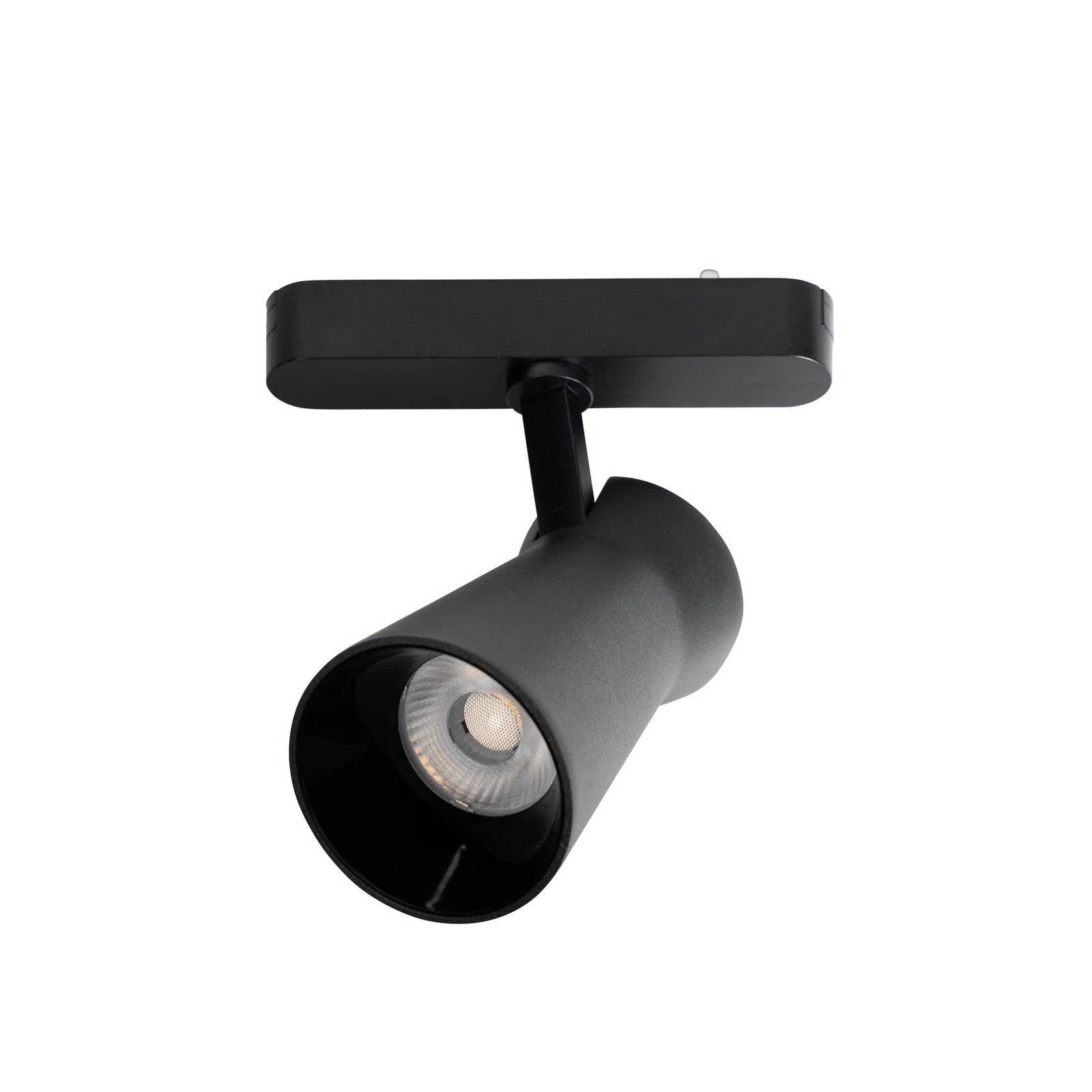 Lindby LED-Spot 48 V Lumaro, schwarz, Ø 7 cm, dimmbar