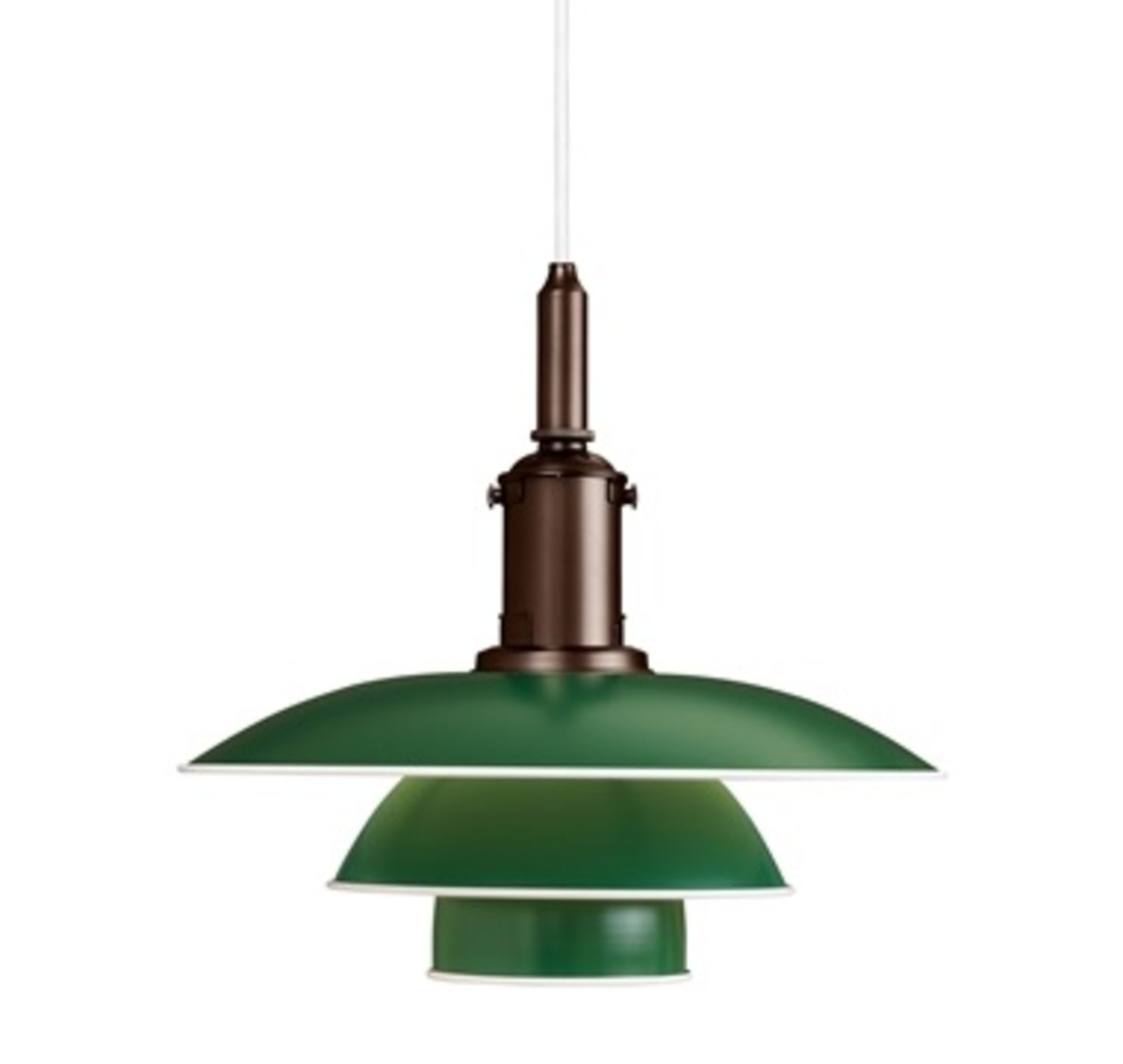 PH 3½-3 Ombra Media per Lampada a Sospensione Green/Metallo - Louis Poulsen