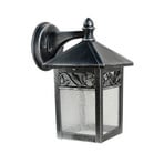Applique d'extérieur Winchcombe, noir/transparent, IP44 - Elstead
